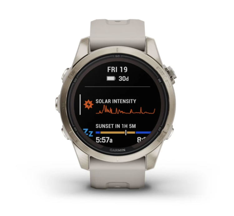 Garmin Fenix 7S Pro Sapphire Solar Soft Gold with Light Sand Band (010-02776-14/15)