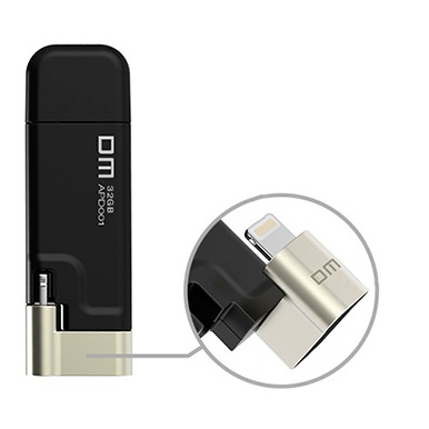 Flash Drive DM Aiplay APD001 USB 3.0/Lightning (32Gb-Black)