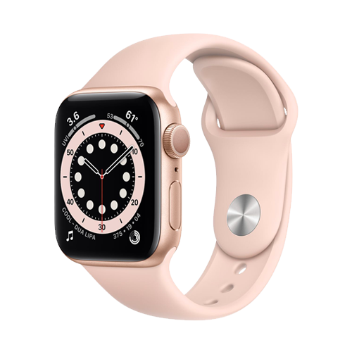 ᐈ Apple Watch Series 6 44mm Gold Aluminum Case with Pink Sand Sport Band  (M00E3) - Купить в ✔️ Apple Room - цена, отзывы