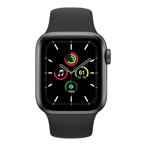 Apple Watch Series SE GPS 40mm Space Gray Aluminum Case with Black Sand Sport Band (MYDP2) бу