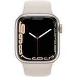 Apple Watch Series 7 45mm GPS Starlight Aluminum Case With Starlight Sport Band (MKN63) Apple Watch Series 7 45mm GPS Starlight Aluminum Case With Starlight Sport Band (MKN63)