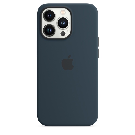 Silicone Case для iPhone 13 Pro (FoxConn) (Abyss Blue)