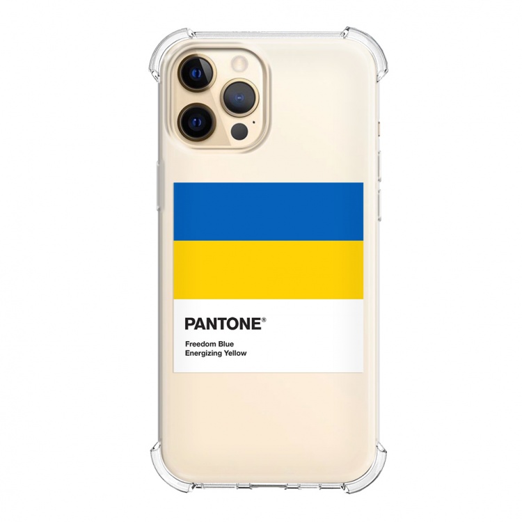 (C150) Чехол Ukraine для iPhone 13 Pro Max Flag Series (Transparent)