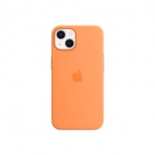 Silicone Case with MagSafe and Animation для iPhone 13 (FoxConn) (Marigold)