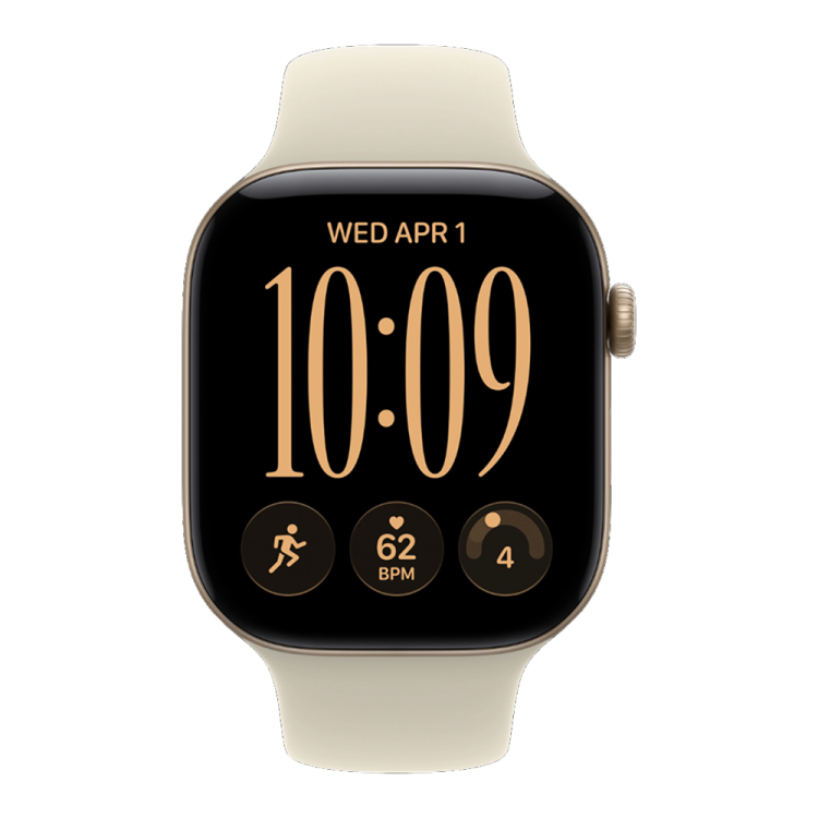 Apple Watch Series 12 GPS 42mm Light Gold Aluminum Case with Sand Sport Band - S/M Apple Watch Series 12 GPS 42mm Light Gold Aluminum Case with Sand Sport Band - S/M