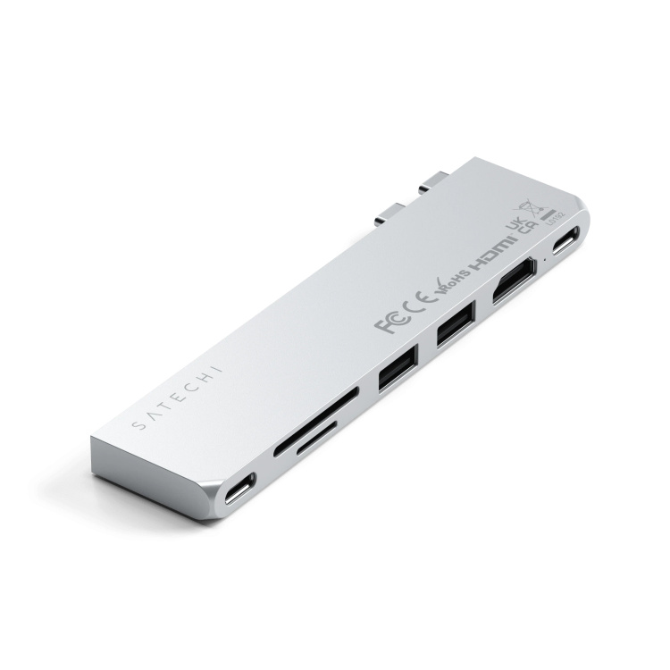 Адаптер Satechi Aluminum USB-C Pro Hub Slim Adapter (ST-HUCPHSS)