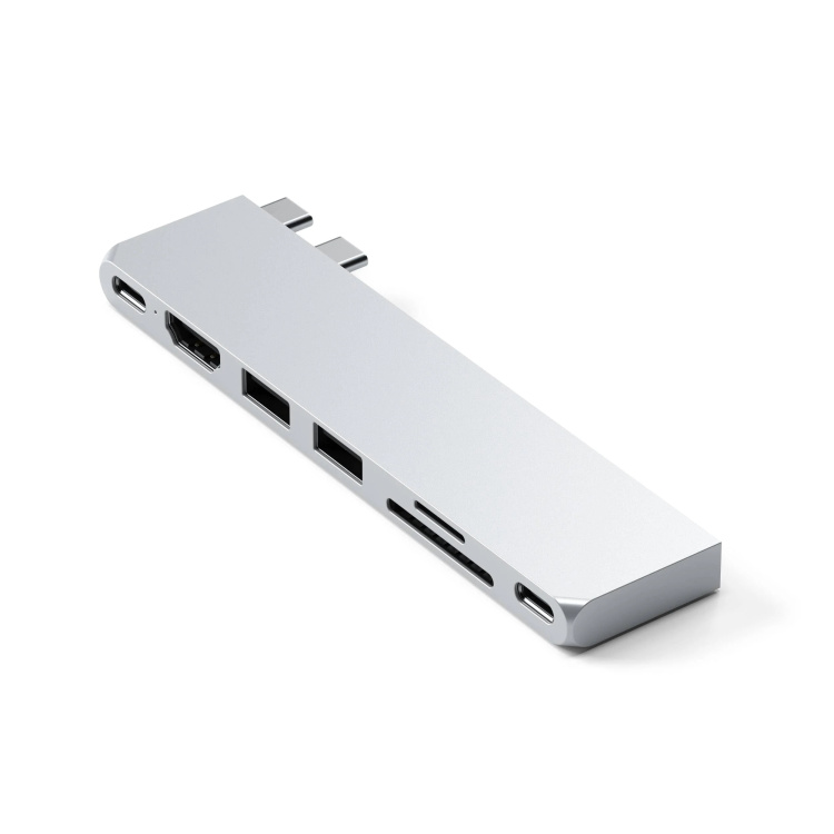 Адаптер Satechi Aluminum USB-C Pro Hub Slim Adapter (ST-HUCPHSS)