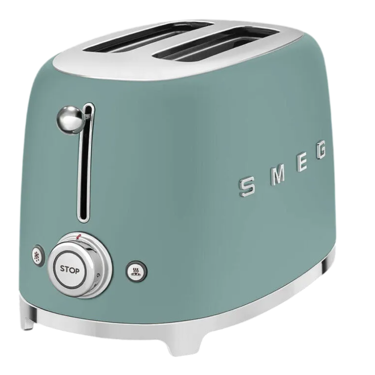 Тостер SMEG (TSF01EGMEU) (Matt Emerald Green)