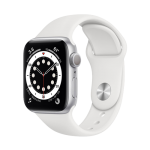Apple Watch Series 6 44mm Silver Aluminum Case with White Sport Band (M00D3) бу Apple Watch Series 6 44mm Silver Aluminum Case with White Sport Band (M00D3) бу