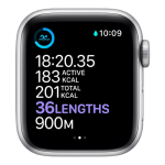 Apple Watch Series 6 44mm Silver Aluminum Case with White Sport Band (M00D3) бу Apple Watch Series 6 44mm Silver Aluminum Case with White Sport Band (M00D3) бу