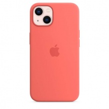 Silicone Case with MagSafe and Animation для iPhone 13 (FoxConn) (Pink Pomelo)