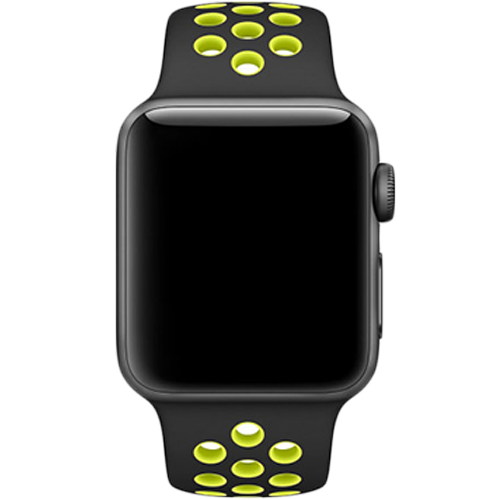 Ремінець для Apple Watch 38/41mm Nike Sport Series 1:1 Original (Black-Green)