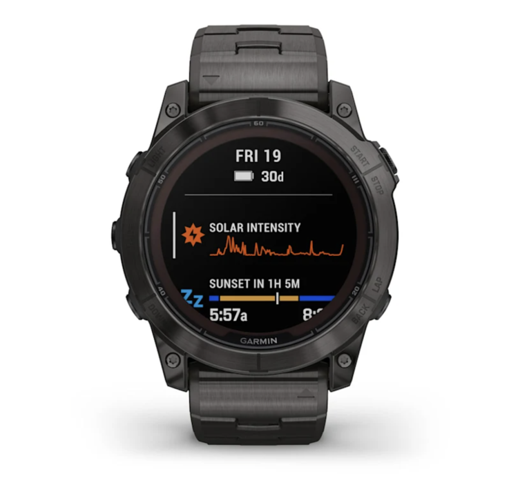 Garmin Fenix 7X Pro Sapphire Solar Carbon Gray DLC Titanium with Titanium Band (010-02778-30)