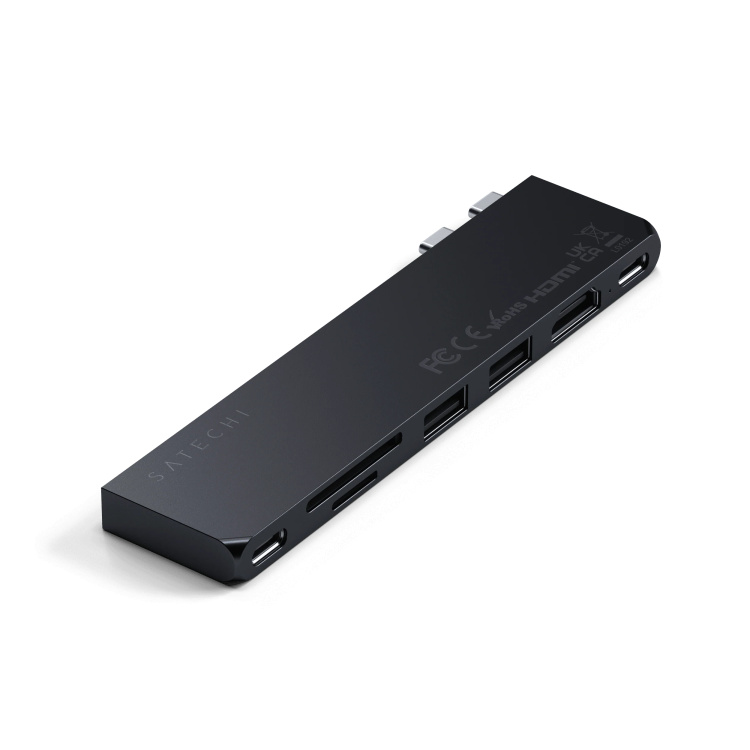 Адаптер Satechi Aluminum USB-C Pro Hub Slim Adapter (ST-HUCPHSM)