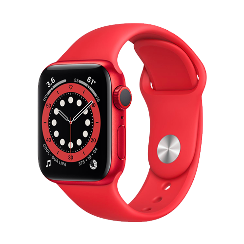 Apple Watch Series 6 40mm PRODUCT(RED) Aluminum Case with Red Sport Band (M00A3)