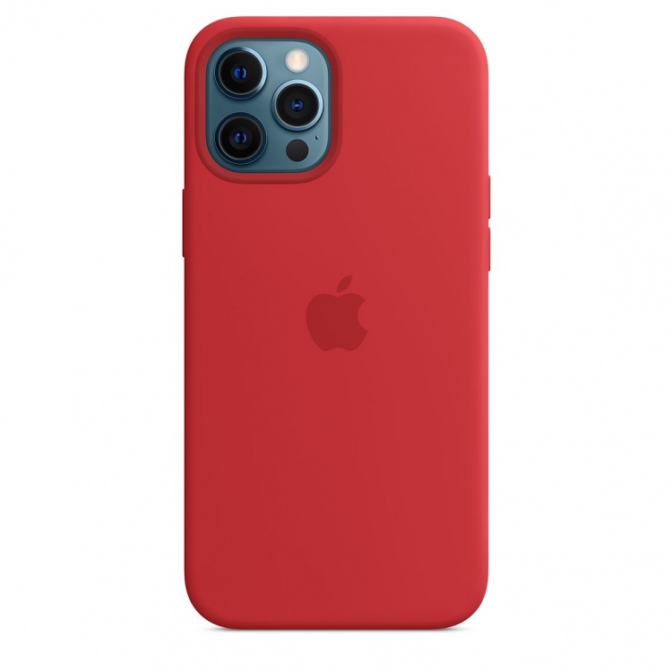 Чохол Apple Silicone Case для iPhone 12 Pro Max with MagSafe (Red)