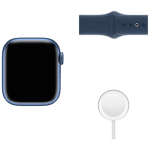 Apple Watch Series 7 41mm GPS Blue Aluminum Case With Blue Sport Band (MKN13) Apple Watch Series 7 41mm GPS Blue Aluminum Case With Blue Sport Band (MKN13)