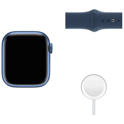 Apple Watch Series 7 41mm GPS Blue Aluminum Case With Blue Sport Band (MKN13) Apple Watch Series 7 41mm GPS Blue Aluminum Case With Blue Sport Band (MKN13)
