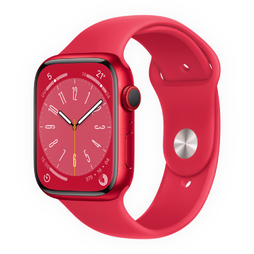 Apple Watch Series 8 45mm (PRODUCT)RED Aluminium Case with (PRODUCT)RED Sport Band (MNP43)