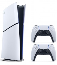 Ігрова приставка PS5 Slim Digital Edition 1TB + геймпад DualSense White