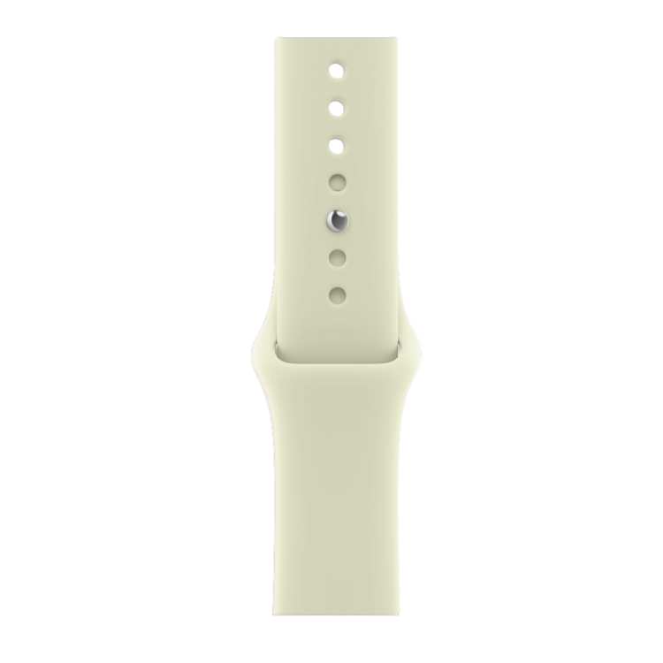 Apple Watch Series 12 GPS 46mm Light Gold Aluminum Case with Pale Succulent Sport Band - M/L