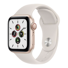 Apple Watch SE GPS + Cellular 40mm Gold Aluminum Case w. Starlight S. Band (MKQN3, MKQX3) Open Box