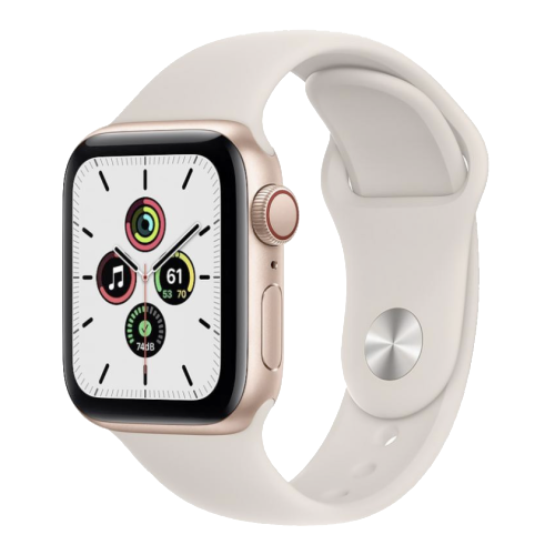 Apple Watch SE GPS + Cellular 40mm Gold Aluminum Case w. Starlight S. Band (MKQN3, MKQX3) Open Box