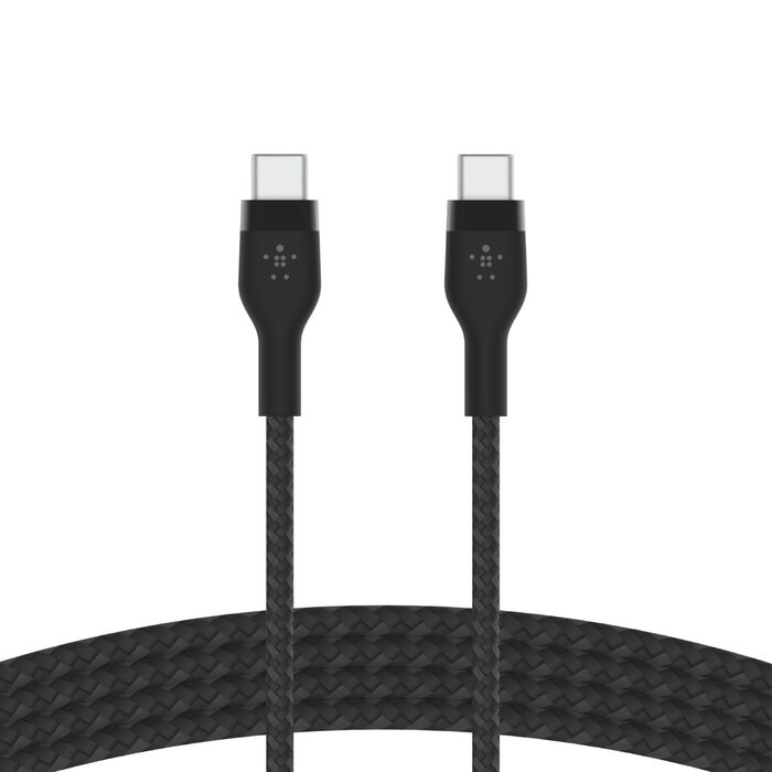 Кабель Belkin Braided Silicone USB-C 1m Black (CAB011BT1MBK)