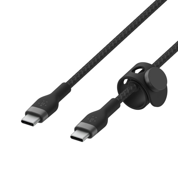 Кабель Belkin Braided Silicone USB-C 1m Black (CAB011BT1MBK)