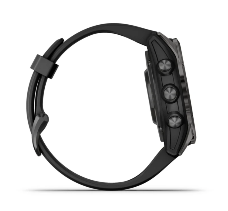 Garmin Fenix 7S Pro Sapphire Solar Carbon Gray DLC Titanium with Black Band (010-02776-10/11)
