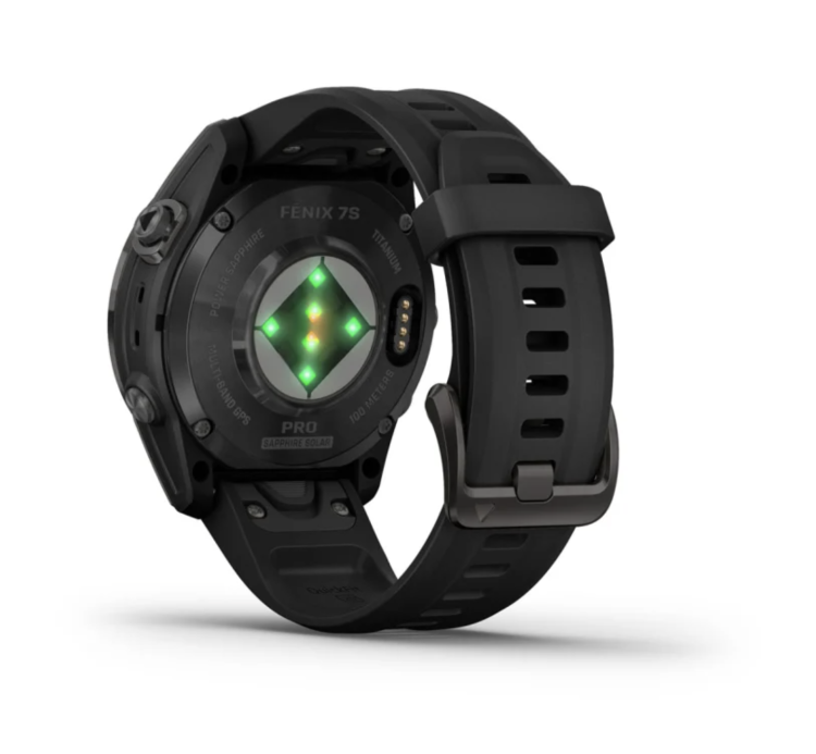 Garmin Fenix 7S Pro Sapphire Solar Carbon Gray DLC Titanium with Black Band (010-02776-10/11)