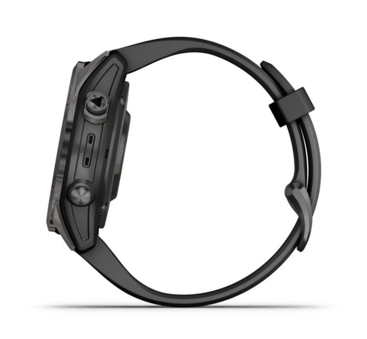 Garmin Fenix 7S Pro Sapphire Solar Carbon Gray DLC Titanium with Black Band (010-02776-10/11)