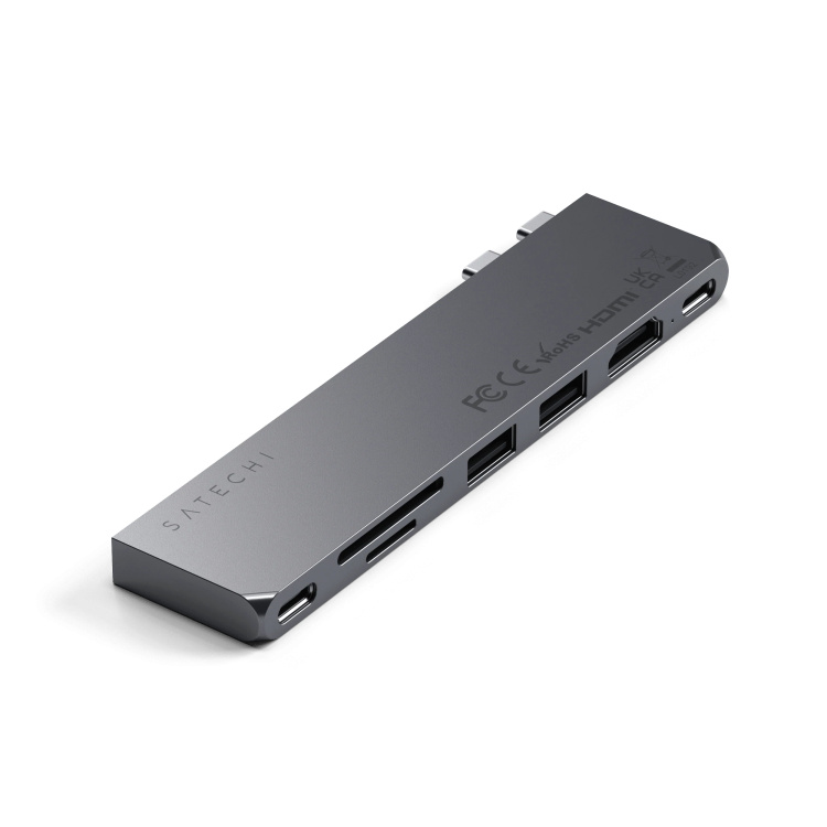 Адаптер Satechi Aluminum USB-C Pro Hub Slim Adapter (ST-HUCPHSD)