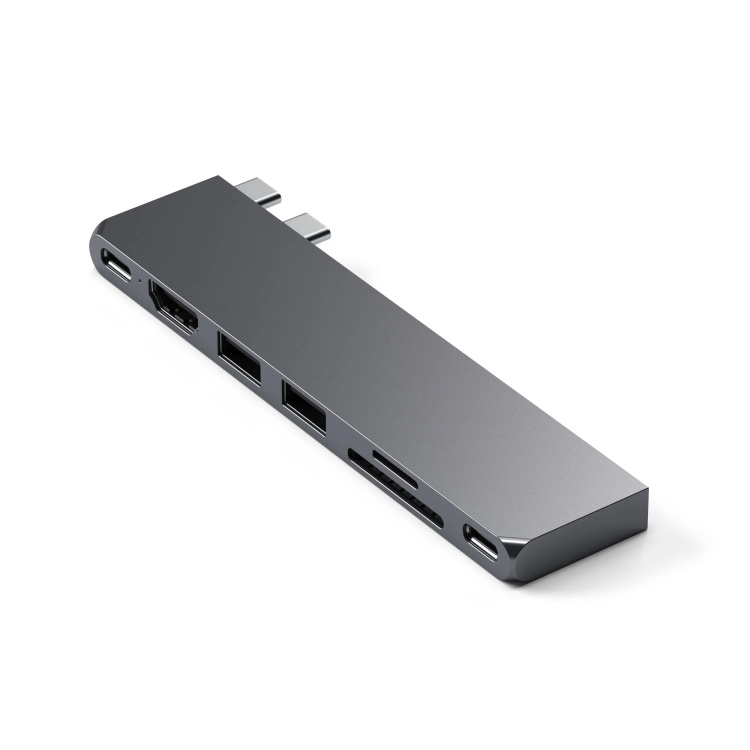 Адаптер Satechi Aluminum USB-C Pro Hub Slim Adapter (ST-HUCPHSD)