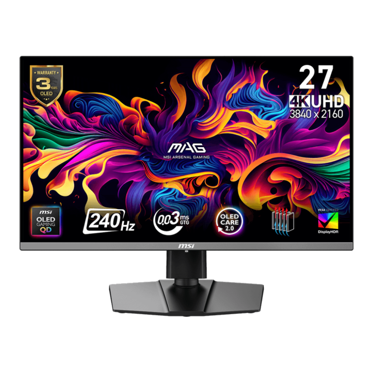 Монитор MSI 26.5" MAG 272UP QD-OLED 240Hz X24 (UA)