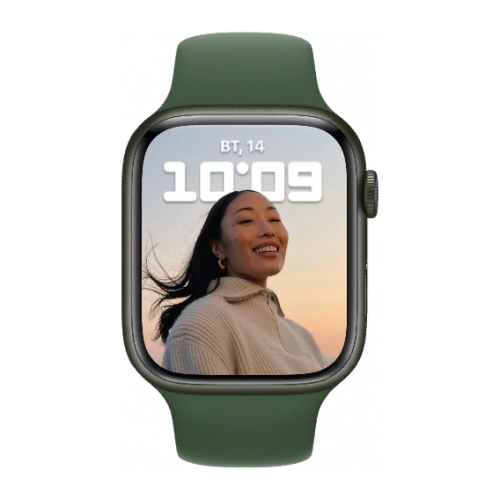 Apple Watch Series 7 41mm GPS Green Aluminum Case With Clover Sport Band (MKN03) Apple Watch Series 7 41mm GPS Green Aluminum Case With Clover Sport Band (MKN03)