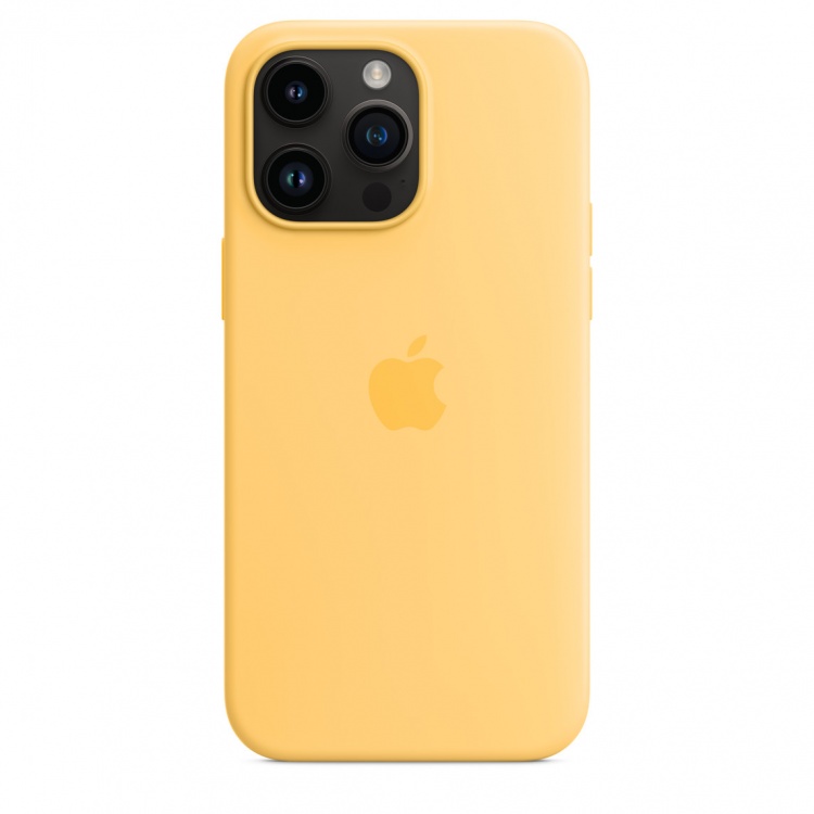 Чохол Silicone Case для iPhone 14 Pro (FoxConn) (Sunglow)