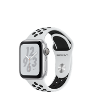 Apple Watch Nike+ Series 4 GPS 40mm Silver Aluminum Case with Pure Platinum/Black Nike Sport Band (MU6H2)