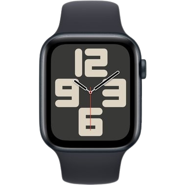Apple Watch SE 2 2023 44mm GPS Midnight Aluminum Case with Midnight Sport Band - M/L (MRE93) бу