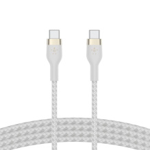 Кабель Belkin Braided Silicone USB-C 1m White (CAB011BT1MWH)