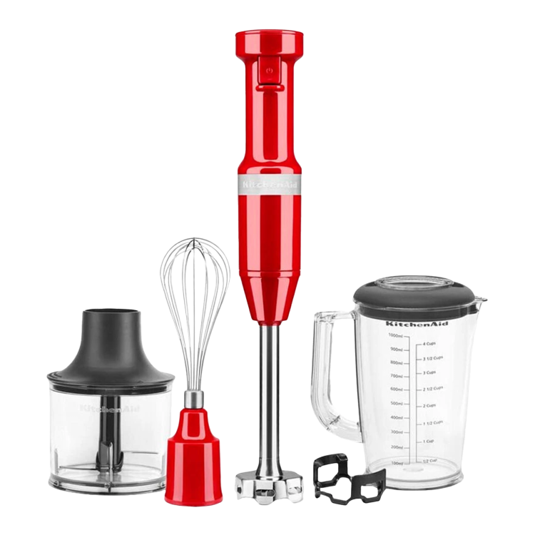 Блендер занурювальний KitchenAid з аксесуарами Red 5KHBV83EER