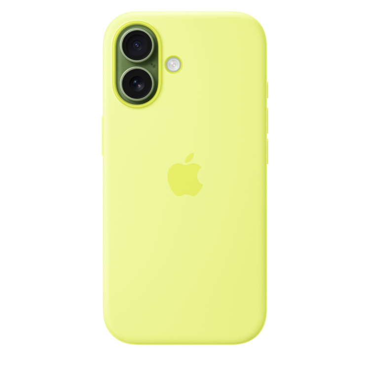 Чохол Apple Silicone Case with Magsafe для iPhone 17 Neon Yellow (MGEV4) Чохол Apple Silicone Case with Magsafe для iPhone 17 Neon Yellow (MGEV4)