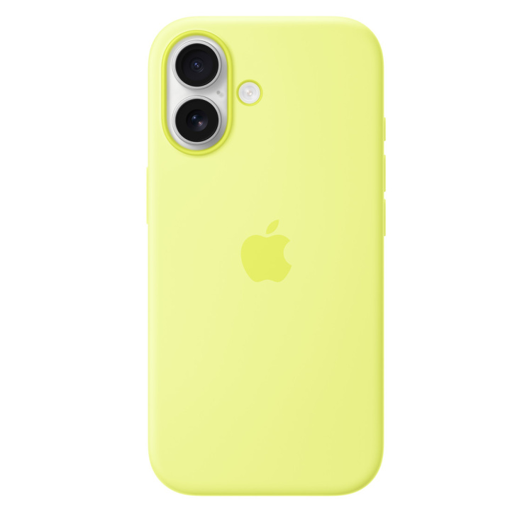 Чохол Apple Silicone Case with Magsafe для iPhone 17 Neon Yellow (MGEV4)