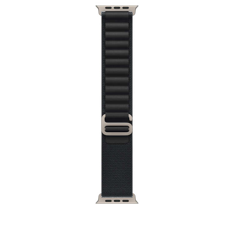 Ремінець Apple Alpine Loop для Apple Watch 49/46/45/44mm Black - L - Natural Titanium Ремінець Apple Alpine Loop для Apple Watch 49/46/45/44mm Black - L - Natural Titanium