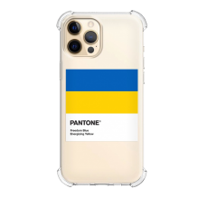 Чохол Ukraine для iPhone 12 Pro Flag Series (Transparent)