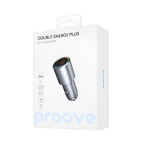 АЗП Proove Double Energy Plus 53W (USB + Type-C) (ACDE53110004) АЗП Proove Double Energy Plus 53W (USB + Type-C) (ACDE53110004)
