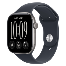 Apple Watch Series 12 GPS 42mm Space Gray Aluminum Case with Black Sport Band - S/M