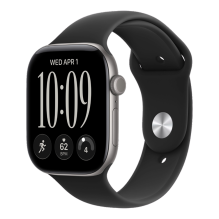 Apple Watch Series 12 GPS 42mm Space Gray Aluminum Case with Black Sport Band - S/M