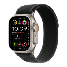 Apple Watch Ultra 2 49mm Natural Titanium Case with Black Trail Loop M/L 2024 (MXTR3)