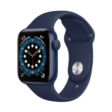 Apple Watch Series 6 40mm Blue Aluminum Case with Deep Navy Sport Band (MG143)